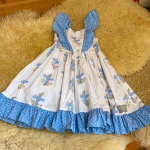 Eleanor Rose Cross sun dress with butterfly straps 4/5